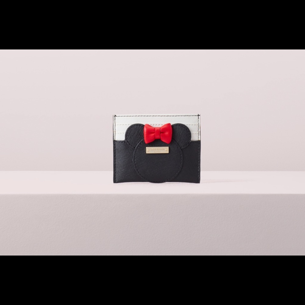 NWT kate spade x minnie mouse Disney card holder